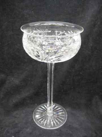 Appraisal: Pitkin Brooks Cut Glass Tall Compote signed brilliant period floral