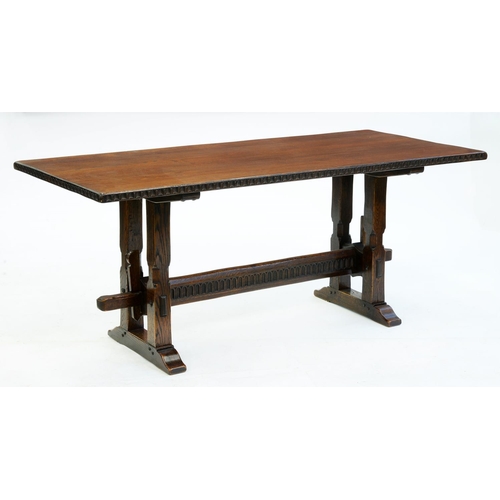 Appraisal: An oak refectory table cm h x More Information Good