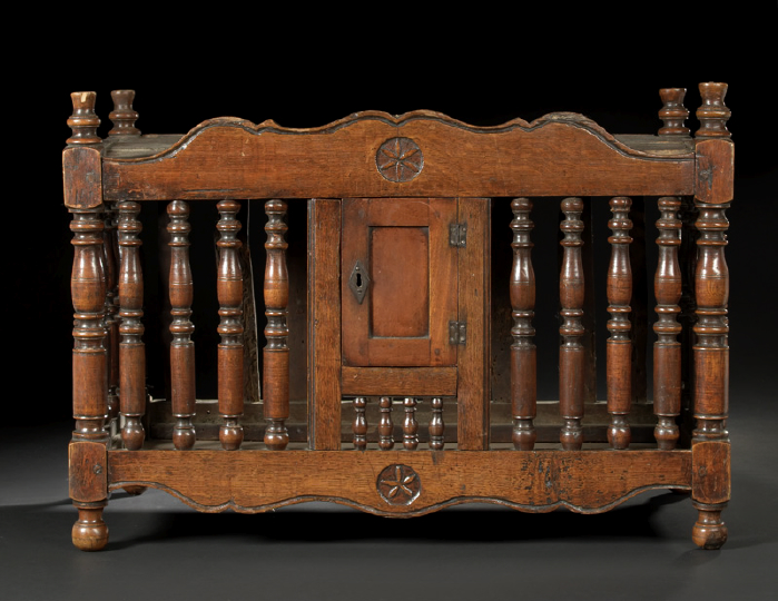 Appraisal: French Provincial Oak Pannetiere second quarter th century the shaped