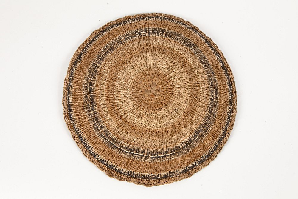 Appraisal: Inuit Basketry Plate Inuit Basketry Plate Basketry Plate height x