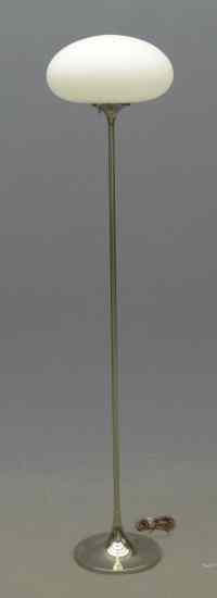 Appraisal: Laurel Mid Century floor lamp with original mushroom shade Chromed