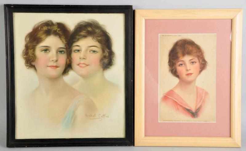 Appraisal: Lot of Haskell Coffin Artworks Both nicely framed under glass