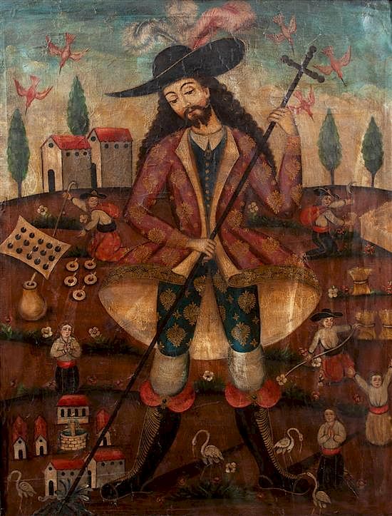 Appraisal: Artist Unknown Spanish Colonial th Century Untitled Spaniard Artist Unknown