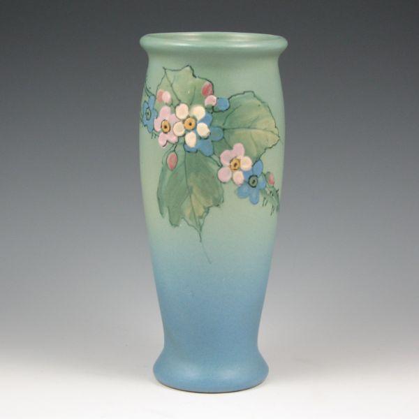 Appraisal: Weller Hudson vase with floral decoration by Sarah Timberlake signed