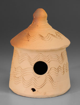 Appraisal: Burlon Craig stoneware birdhouse Lincoln County North Carolina - unglazed