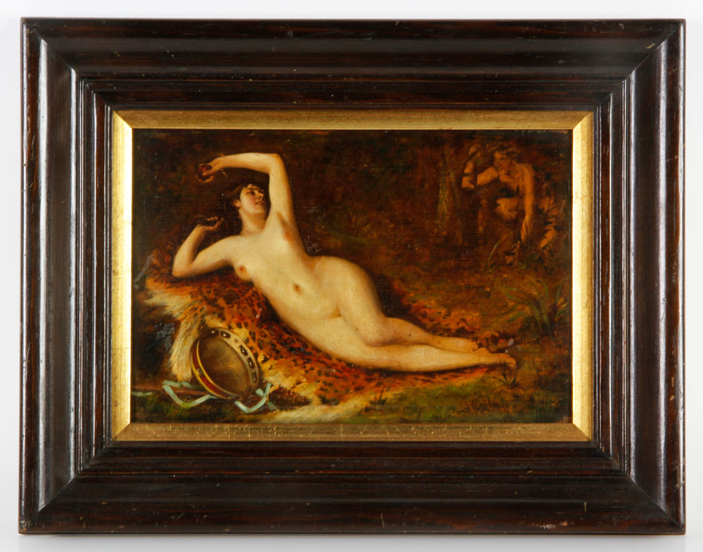 Appraisal: - th C Nude Bacchante O B th century nude