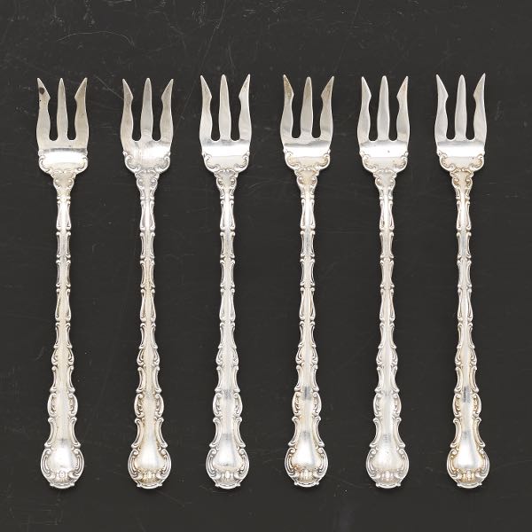 Appraisal: Gorham Seafood Forks Strasbourg Set of Set of seafood cocktail