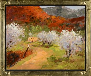 Appraisal: Apricots in Bloom by Evelyn Boren b Evelyn Boren b