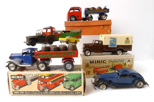 Appraisal: COLLECTION OF TRIANG MINIC MODELS INCLUDING M MECHANICAL HORSE LORRY