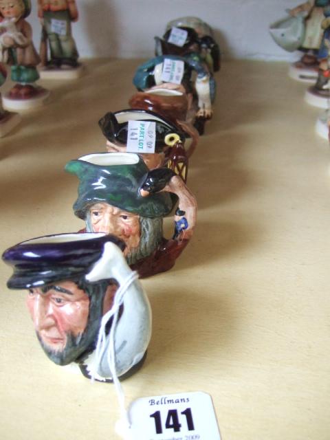 Appraisal: A quantity of Royal Doulton miniature character jugs including Rip