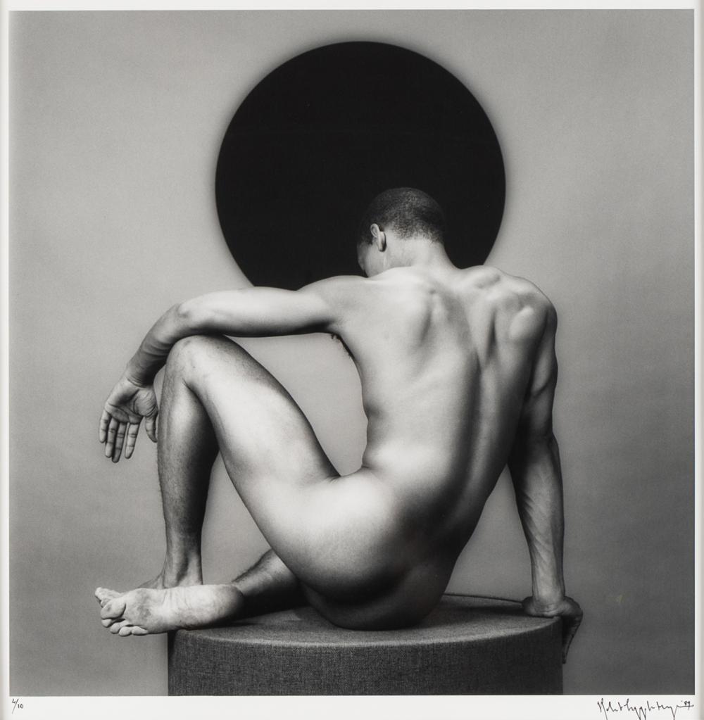 Appraisal: ROBERT MAPPLETHORPE - FELIX BROWN gelatin silver print signed and