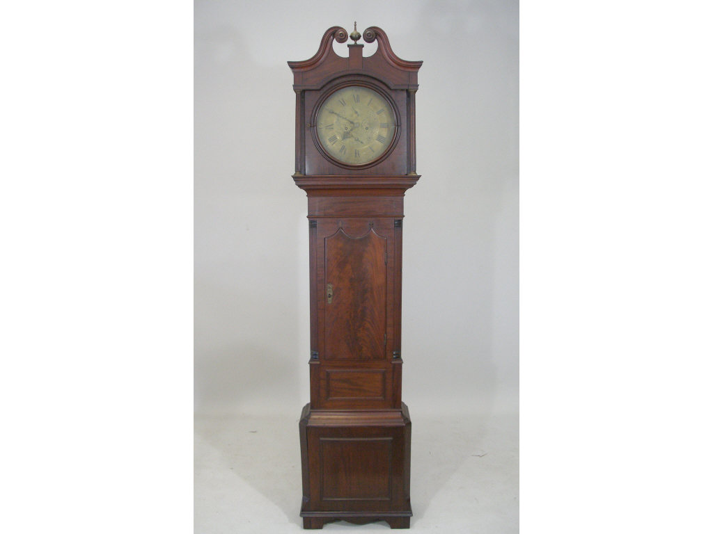 Appraisal: Tall Case Clock English First Half of th c round