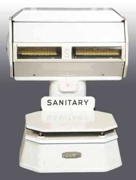 Appraisal: Porcelain Sanitary Meat Scale Condition Excellent Plus Size x