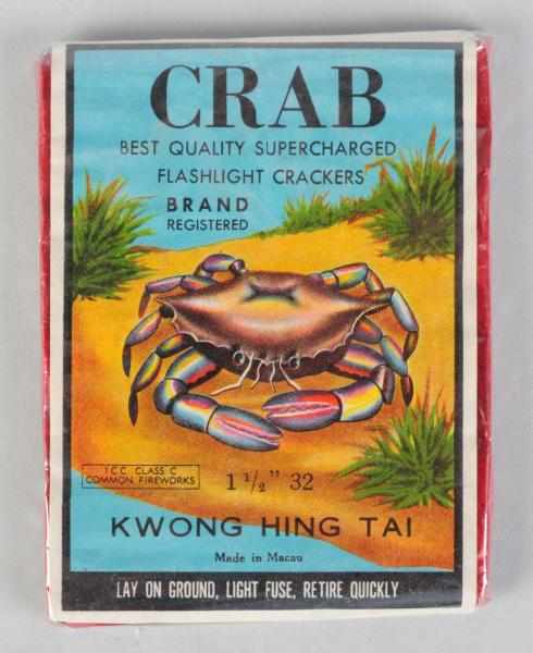 Appraisal: Crab -Pack Logo Firecrackers Class Manufactured by Kwong Hing Tai