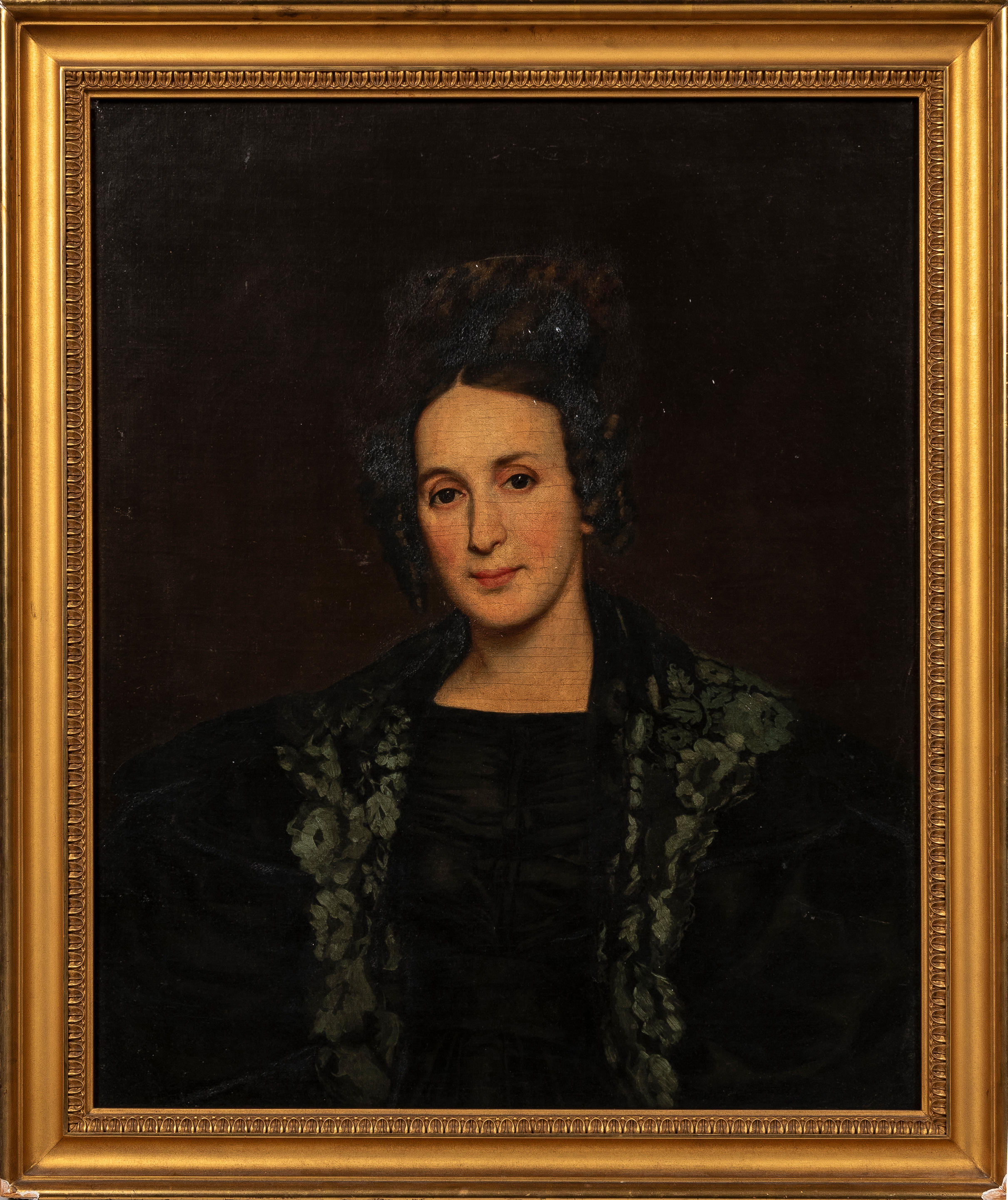 Appraisal: AMERICAN SCHOOL TH CENTURY Portrait of a Woman Unsigned Oil