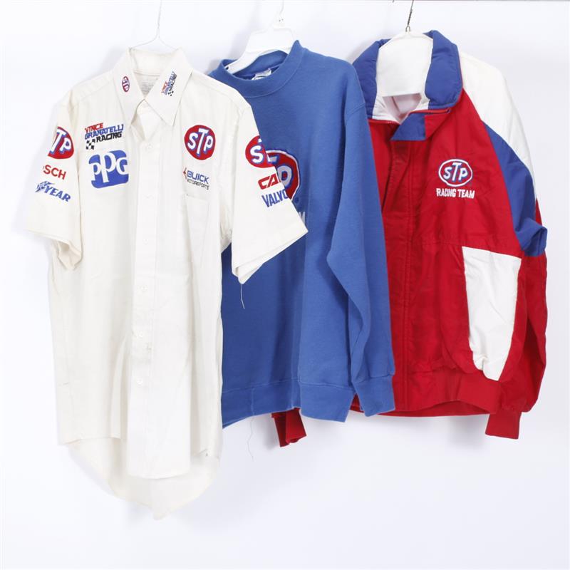 Appraisal: Three Auto Racing Pit Crew Apparel items Size White Size