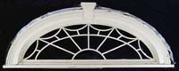 Appraisal: ARCHITECTURAL PALLADIUM WINDOW The half round window has decorative mullions