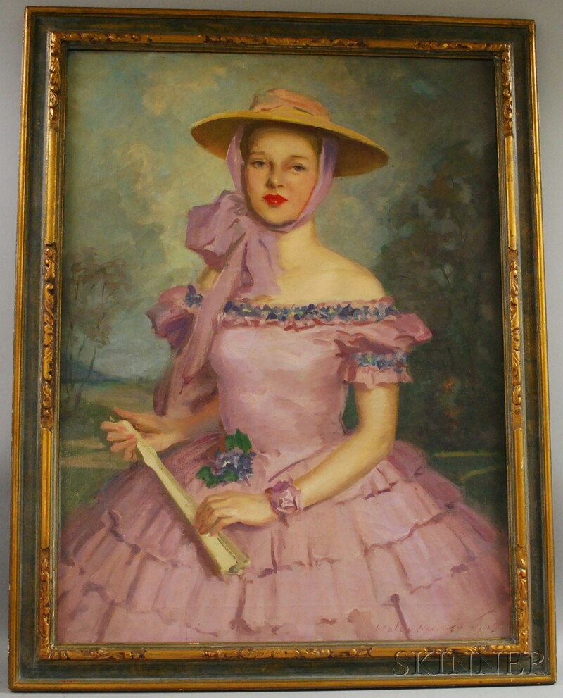 Appraisal: Waldo Murray American - Leonora in a Purple Dress and