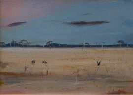 Appraisal: Arthur Boyd - Wimmera Landscape oil signed 'Arthur Boyd' lower