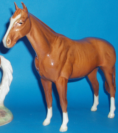 Appraisal: Chestnut Imperial Horse Restored Ear and Leg