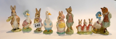 Appraisal: Royal Albert Beatrix Potter figures Floppsy Moppsey and Cottontale Foxy