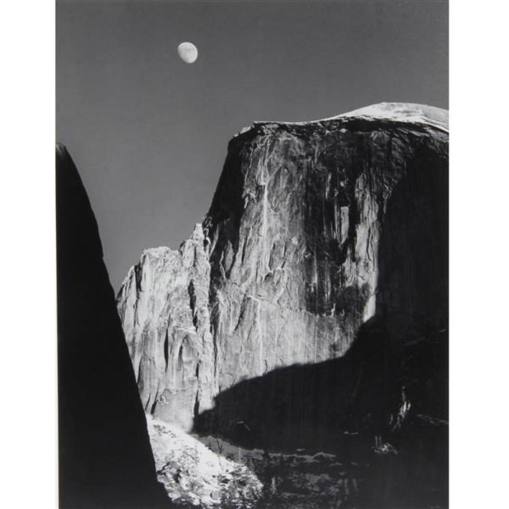 Appraisal: ANSEL ADAMS AMERICAN - MOON AND HALF DOME YOSEMITE NATIONAL