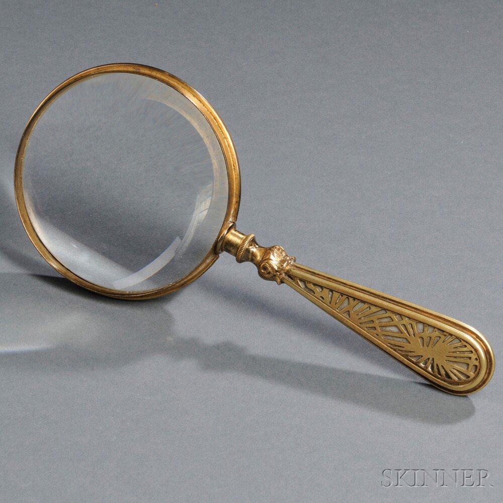 Appraisal: Tiffany Studios Magnifying Glass Bronze glass New York - Pine