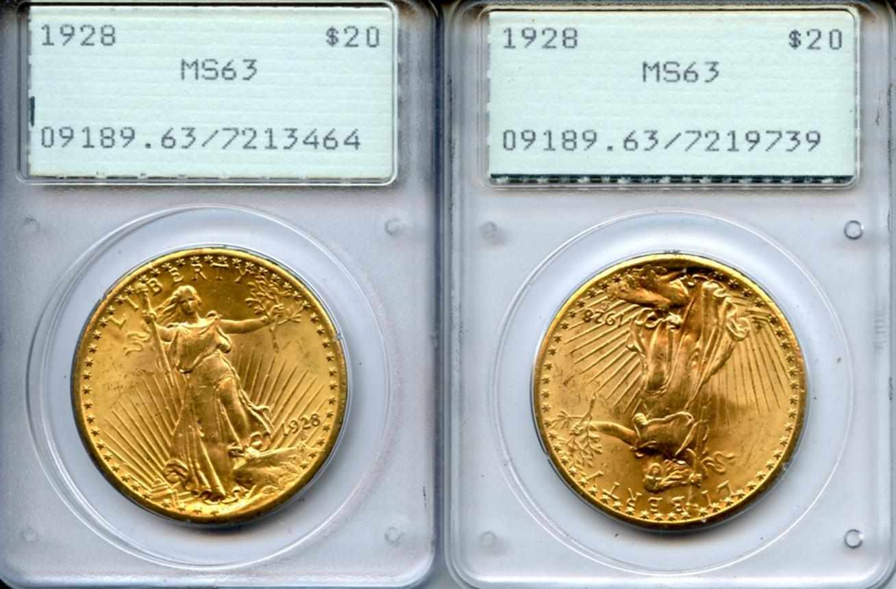 Appraisal: MS PCGS Fully lustrous with pleasing surfaces Both coins are