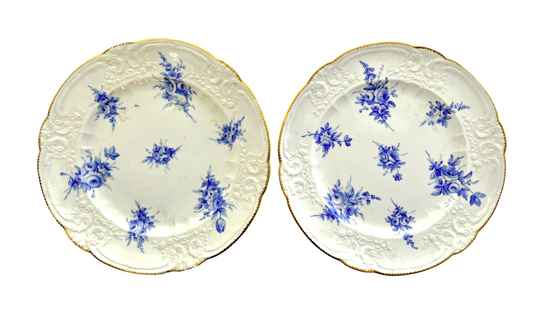 Appraisal: A pair of Nantgarw dessert plates early th century painted