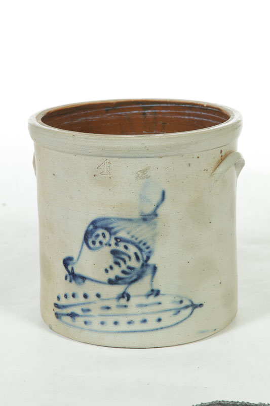 Appraisal: STONEWARE CROCK American nd half- th century Impressed '' ''