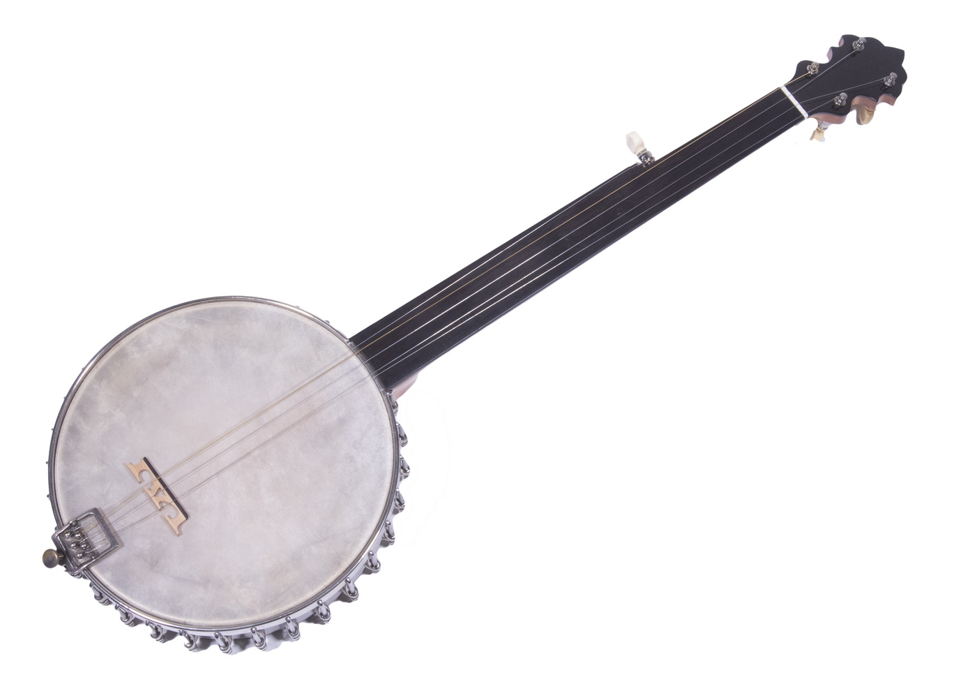 Appraisal: JOHN BLODGETT STRING FRETLESS CONVERSION BANJO The Washburn donut tone