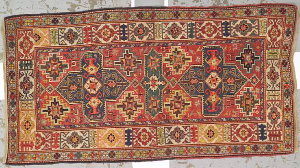 Appraisal: A Shirvan carpet Caucasus late th century size approximately ft