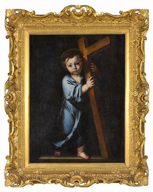 Appraisal: TH CENTURY ITALIAN SCHOOLThe boy Christ carrying the cross oils