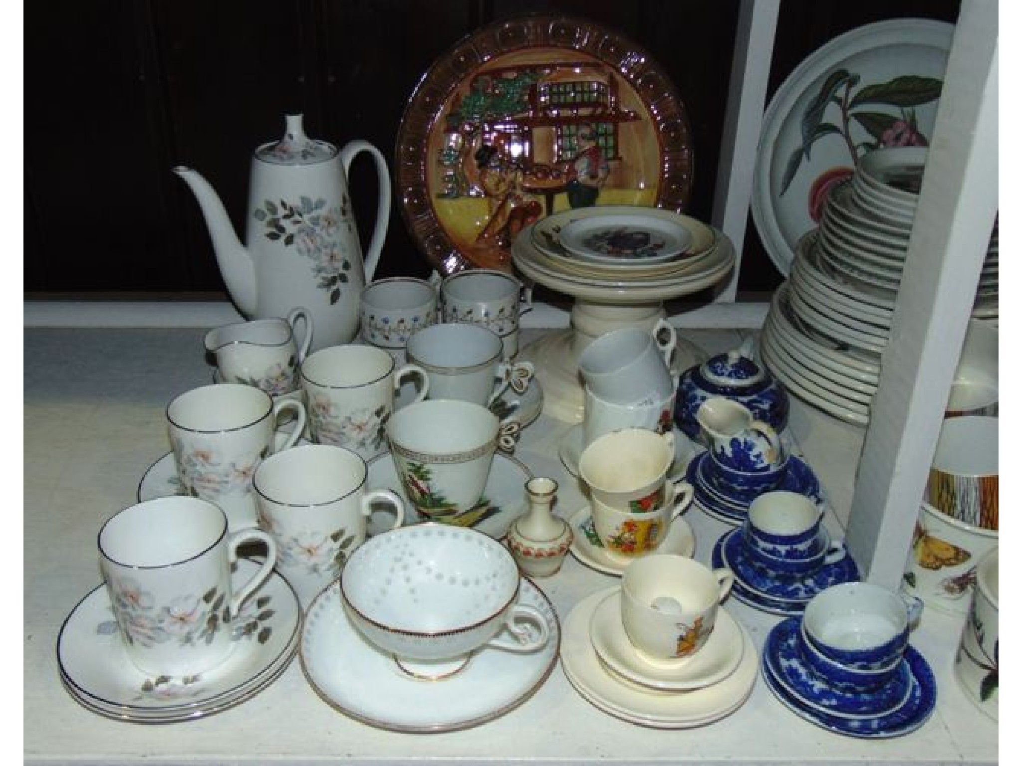 Appraisal: A th century cabinet cup and saucer with translucent white