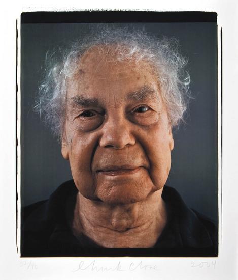 Appraisal: Chuck Close b Untitled Color pigment print signed and numbered