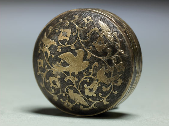 Appraisal: RARE TANG DYNASTY SILVER BOX Beautifully detailed Chinese Tang Dynasty