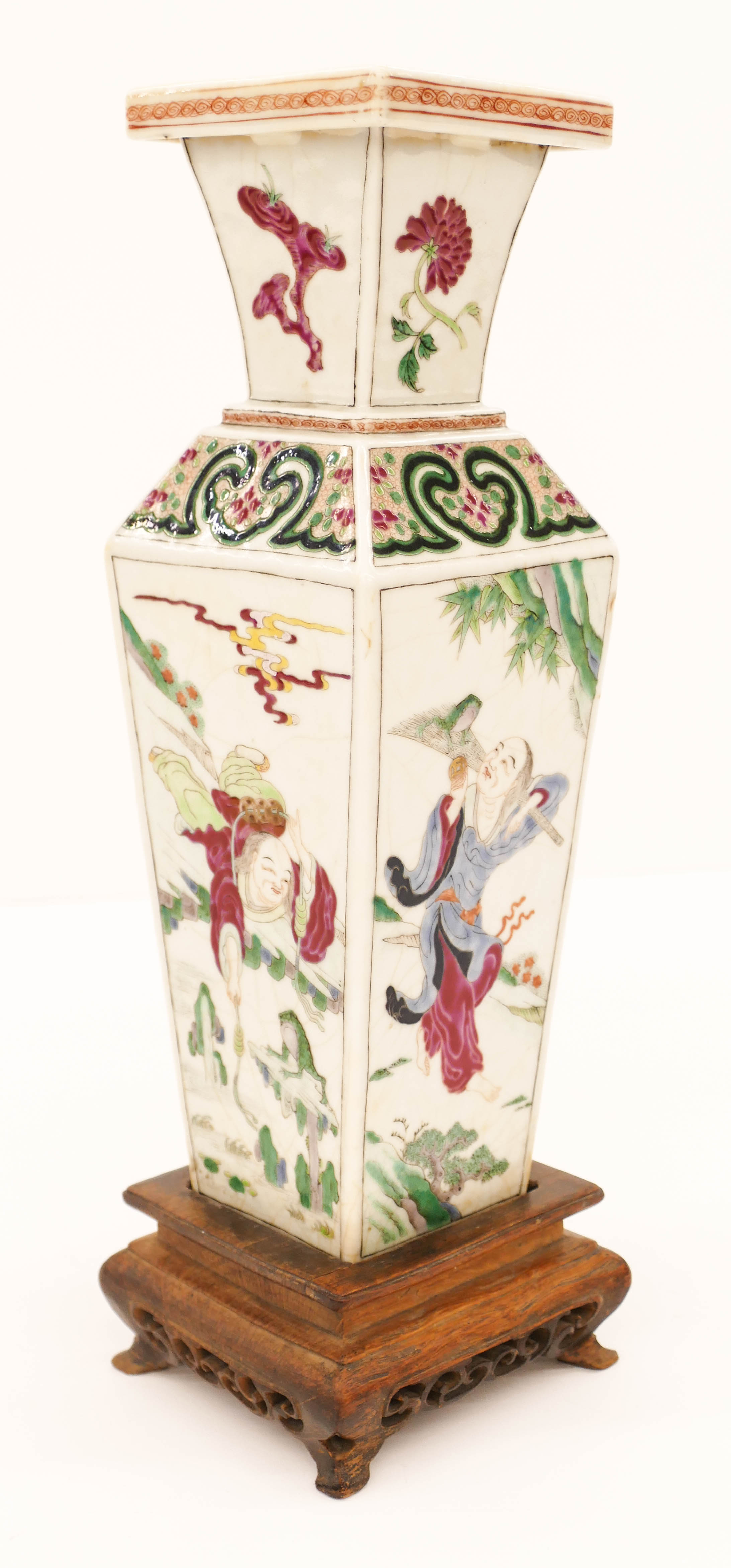 Appraisal: Chinese Liu Hai and Jin Chan Vase ''x '' Unusual