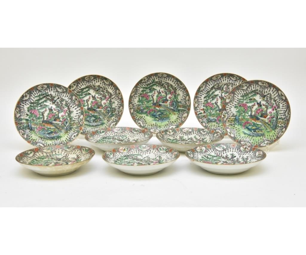 Appraisal: Set of ten Chinese porcelain deep plates early th c