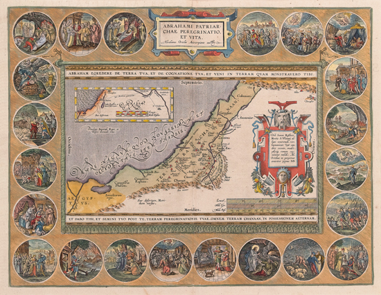 Appraisal: HOLY LAND Ortelius Abraham Abrahami Patriarchae Peregrinatio et Vita Double-page