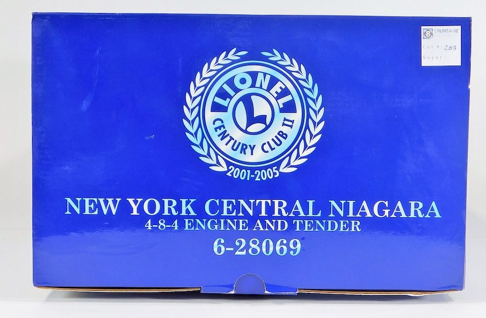 Appraisal: Lionel Century Club New York Central Niagara Train United States