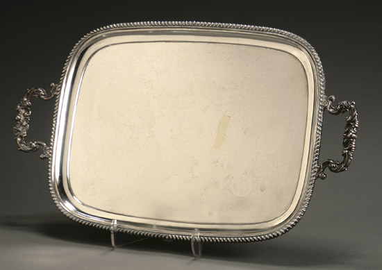 Appraisal: George V Silver Tray Herbert Edward Barker and Frank Ernest