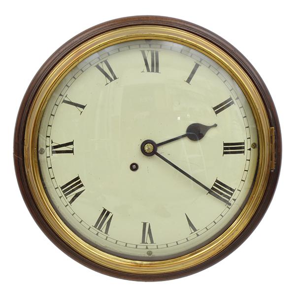 Appraisal: A VICTORIAN MAHOGANY CASED DIAL CLOCK with a single fusee