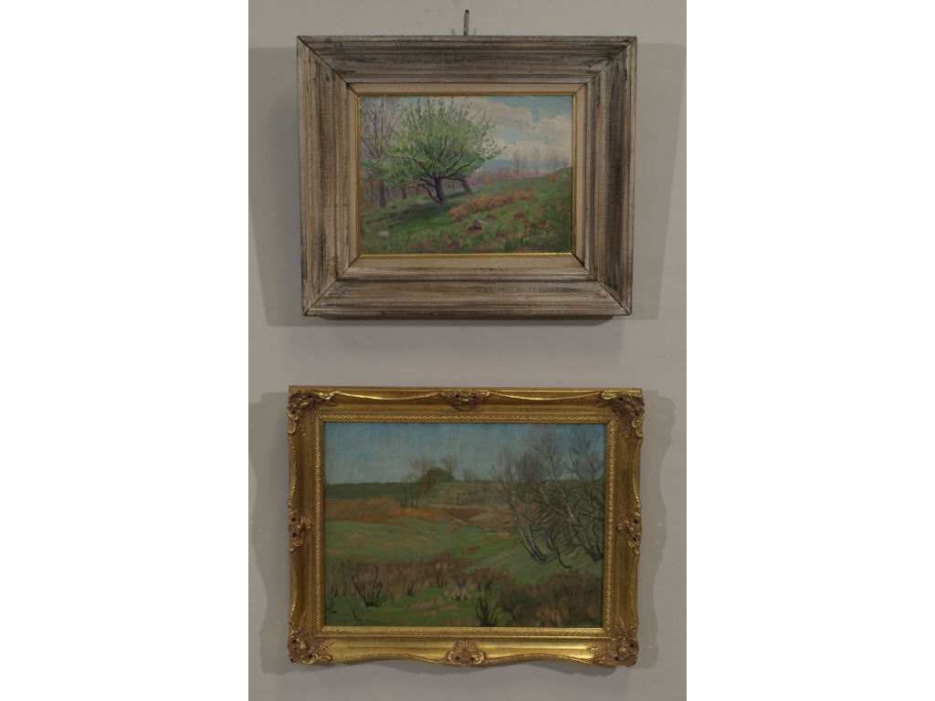 Appraisal: Albert Francis CT th th c Two Landscapes the first