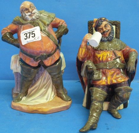 Appraisal: Royal Doulton Figures The Foaming Quart HN and Falstaff HN