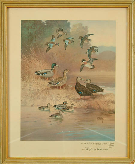 Appraisal: LOT OF FOUR FRAMED ARTIST INSCRIBED LYNN BOGUE HUNT PRINTS