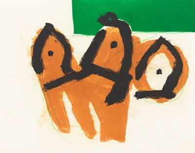 Appraisal: Robert Motherwell American - Sirens II Aquatint and lift-ground and