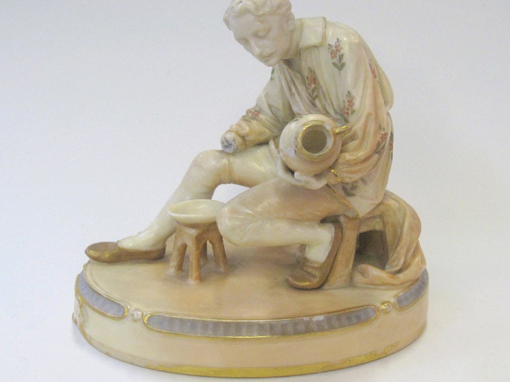 Appraisal: Royal Worcester figure of a sixteenth century decorator no printed