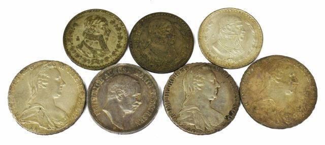 Appraisal: lot of World silver coins including Maria Theresa silver thalers