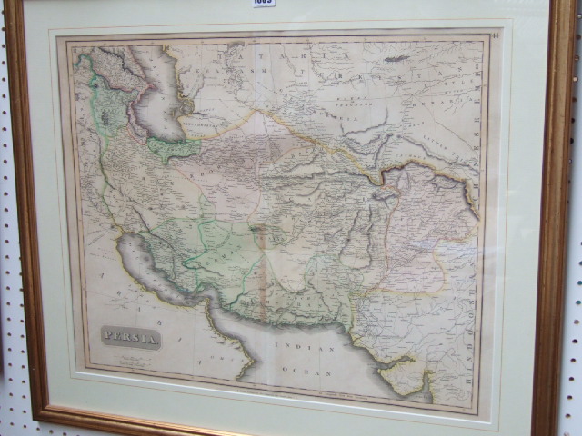 Appraisal: Thomson's new general Atlas Publisher Map of Persia engraving with