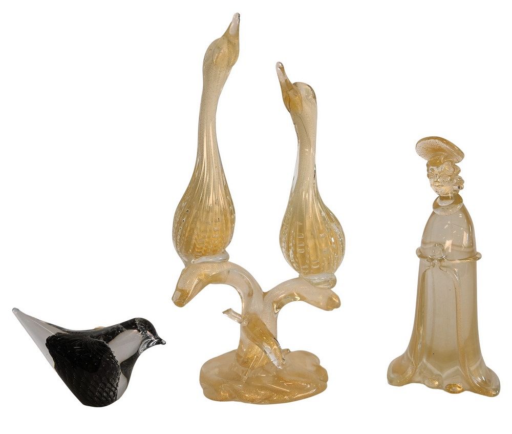 Appraisal: Three Piece Group of Murano Art Glass to include a